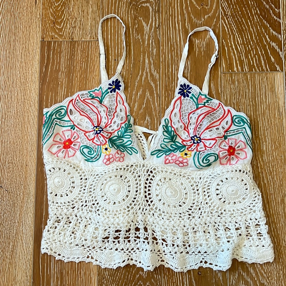 Cleobella crop crochet top